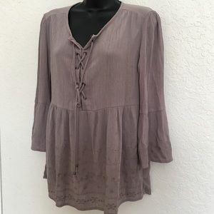 🎈TIME and TRU🎈Bohemian Chic top. Med 8-10